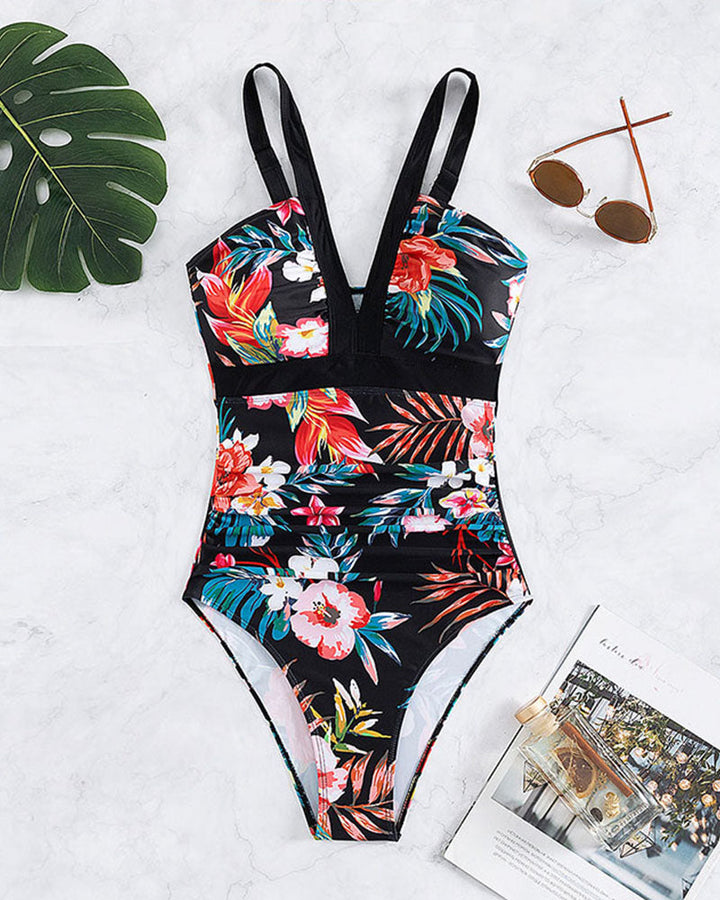 Lavinia - Chic Floral One-Piece