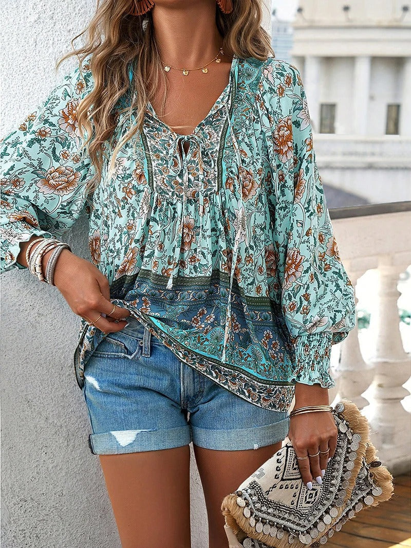 Gloria - Summer Floral Top
