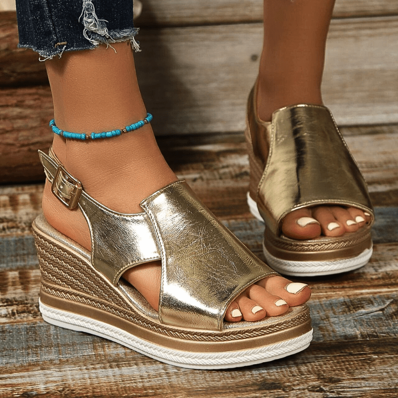 Baylie - Metallic Stylish Sandals