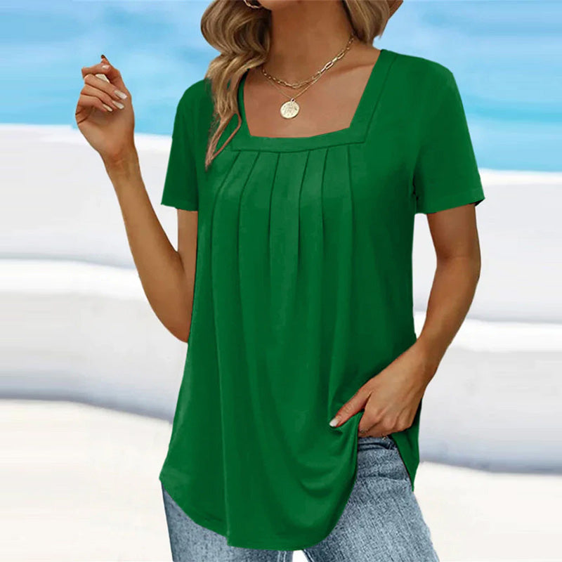 Charlene - Elegant Pleated Blouse
