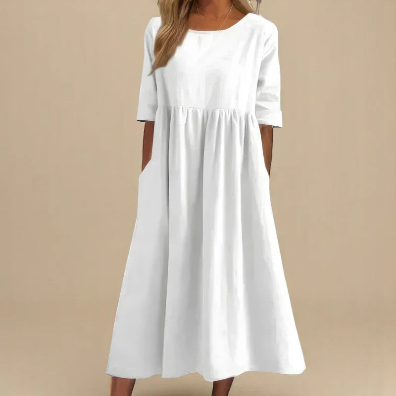 Lorraine - Relaxed A-line Midi Dress