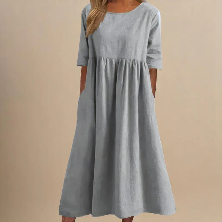 Lorraine - Relaxed A-line Midi Dress
