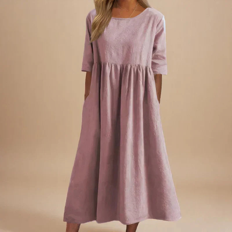 Lorraine - Relaxed A-line Midi Dress
