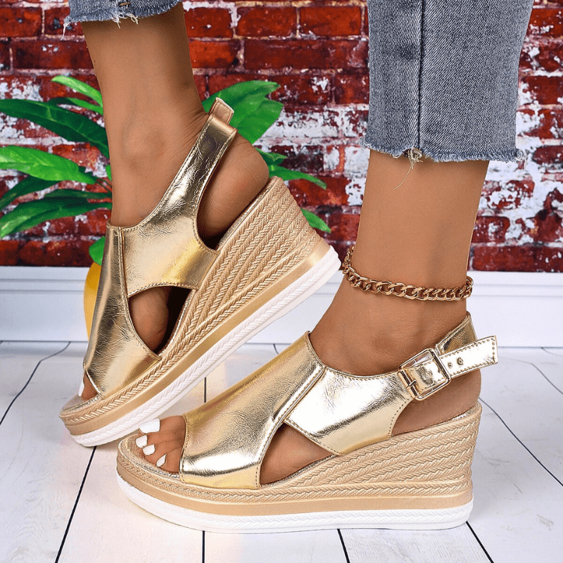 Baylie - Metallic Stylish Sandals