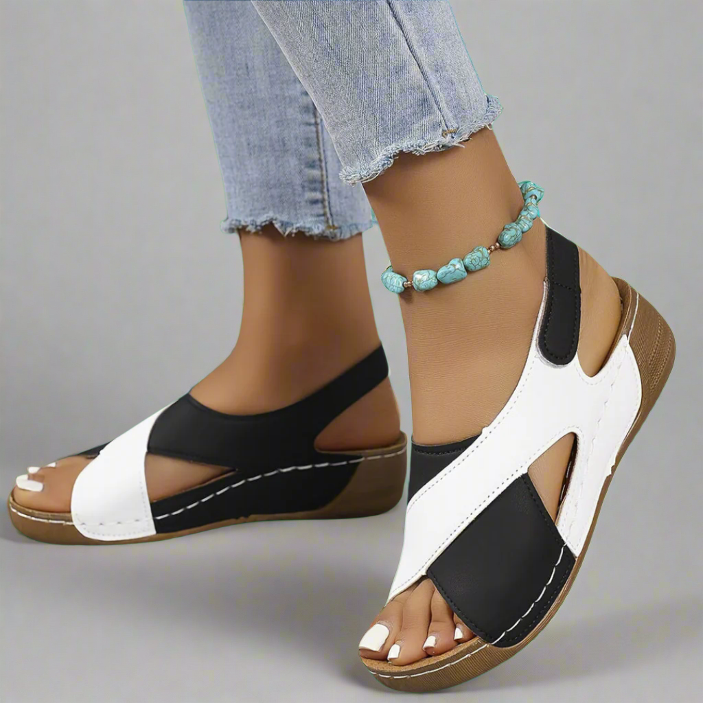 Kendra - Orthopaedic Colourblock Sandals
