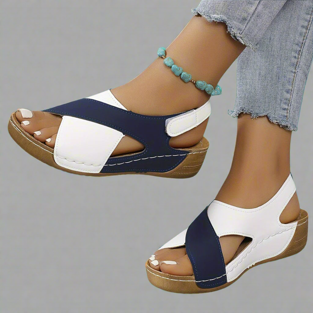 Kendra - Orthopaedic Colourblock Sandals