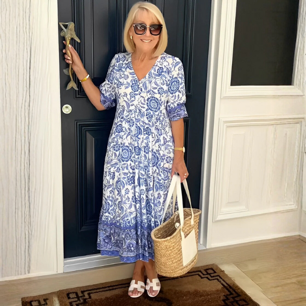 Keisha - Graceful V-Neck Floral