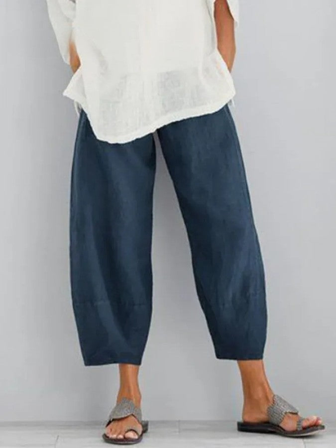 Margaret - Linnen Breeze Cropped Pants