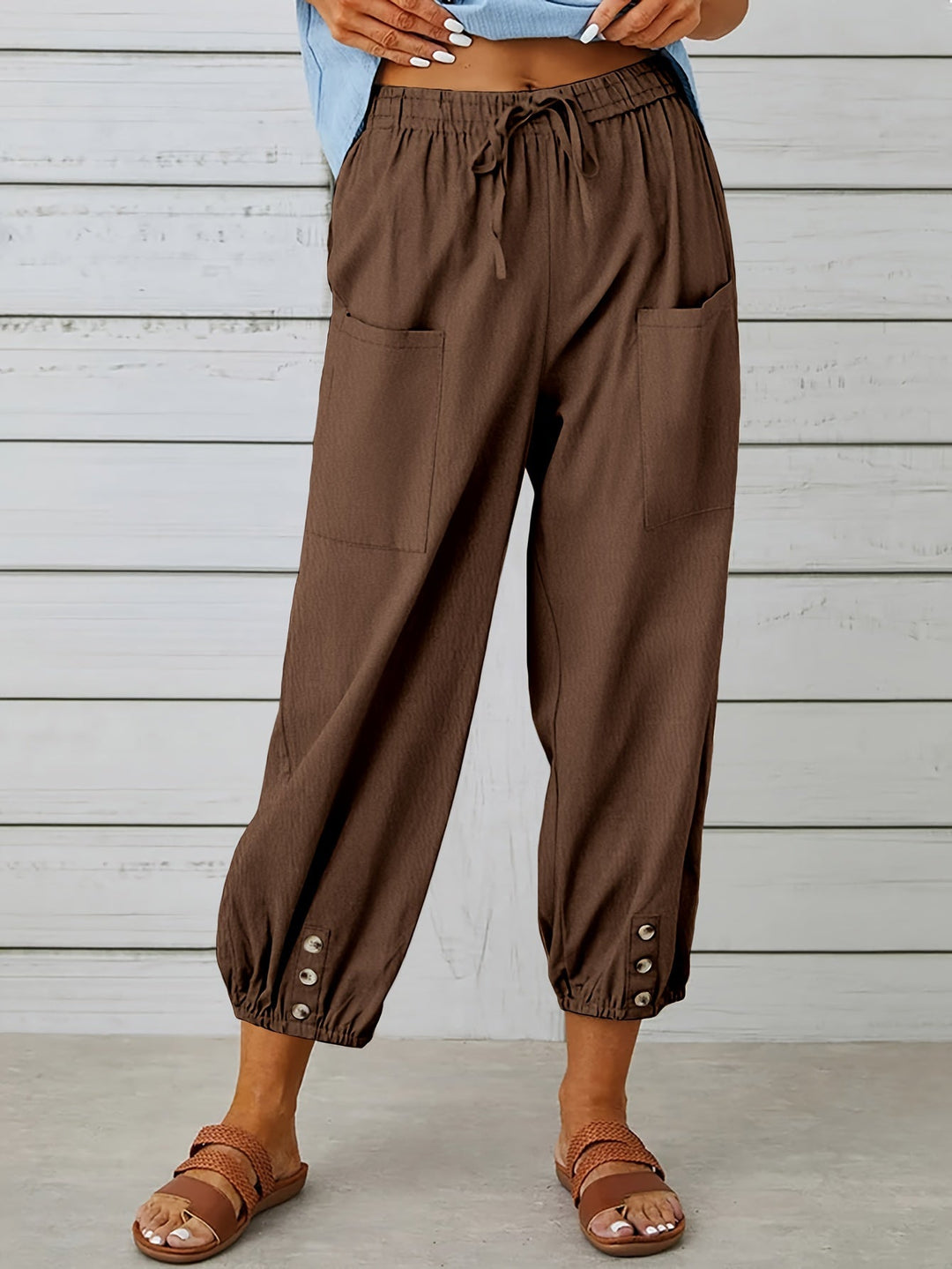 Marilyn - Wide Leg Capri Pants