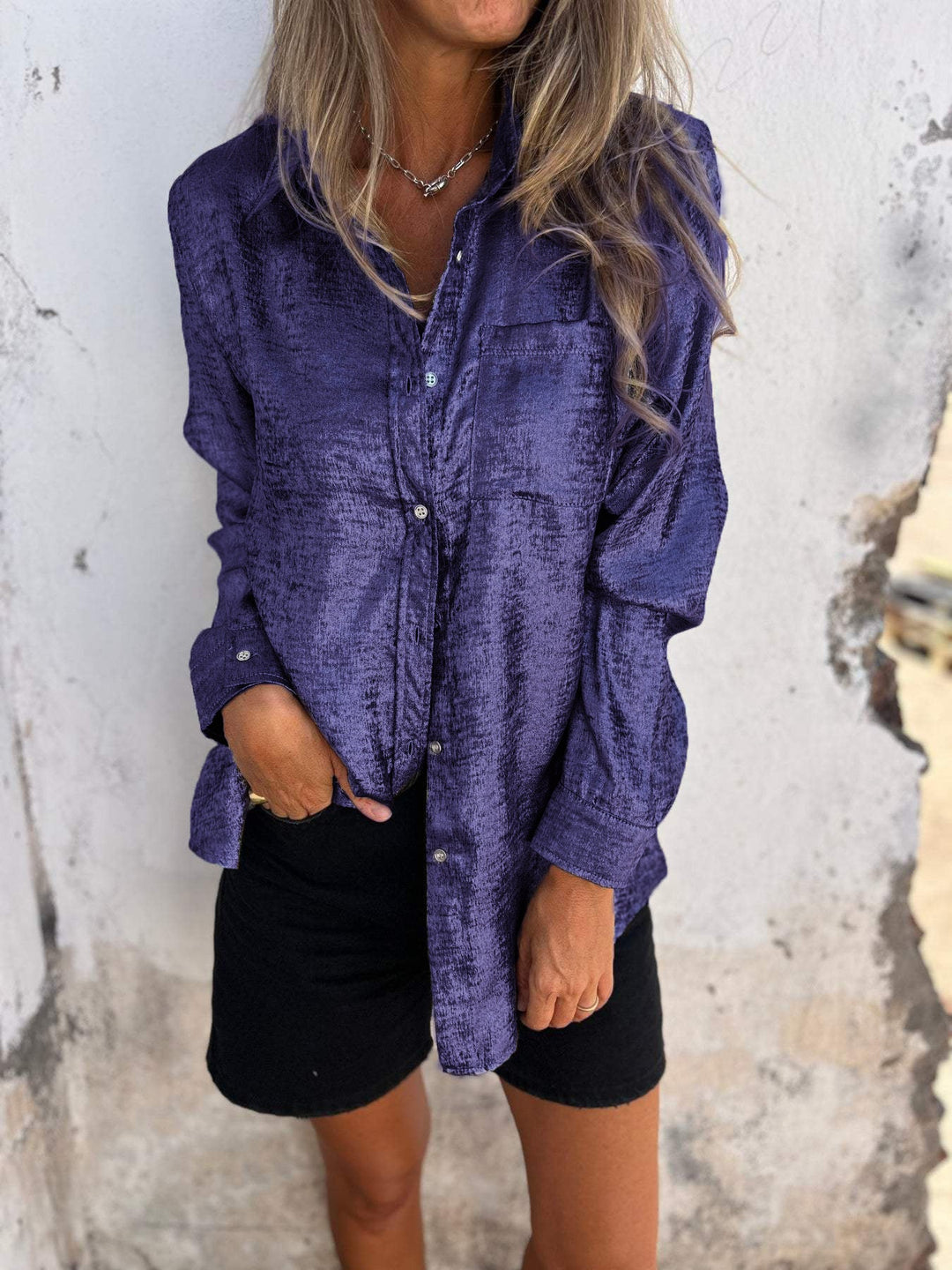 Lynette - Chic Shimmer Shirt