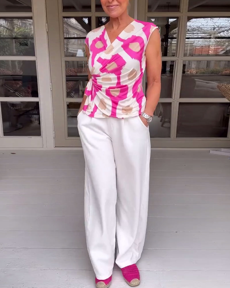 Elizabeth - Bold Wrap Top