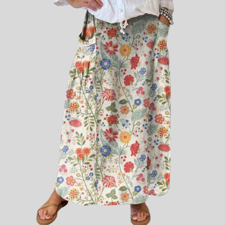 Ellie - Meadow Linen Skirt
