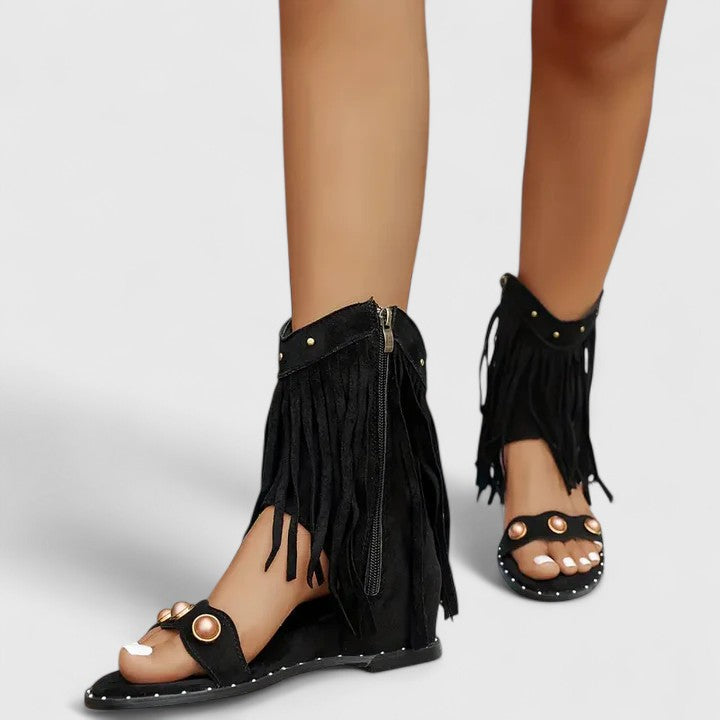 Eira - Chic Fringe Sandals