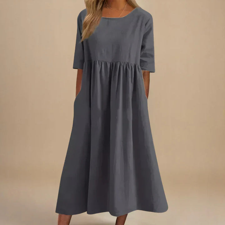 Lorraine - Relaxed A-line Midi Dress