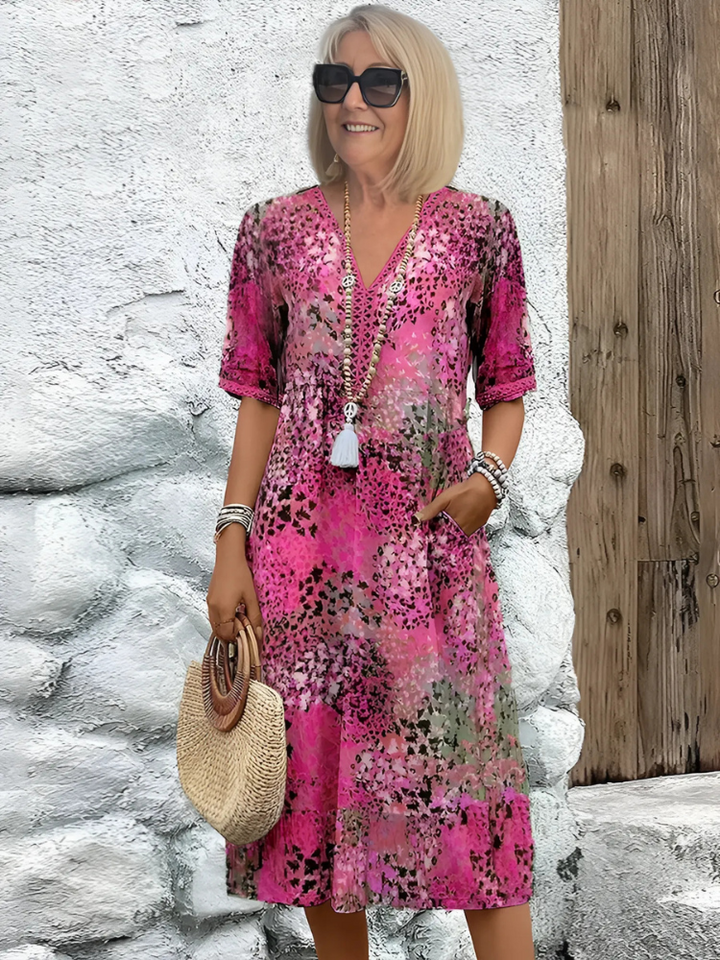 Pauline - Vibrant Midi Dress