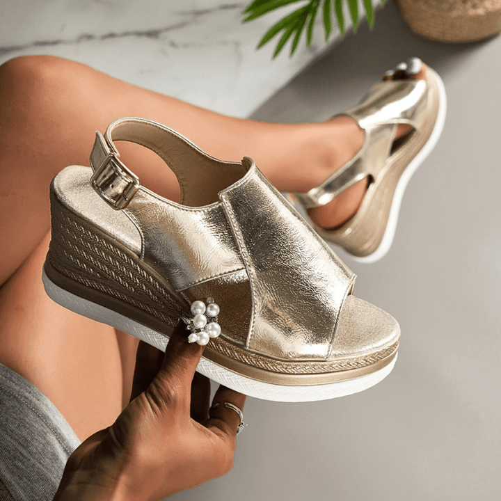 Baylie - Metallic Stylish Sandals
