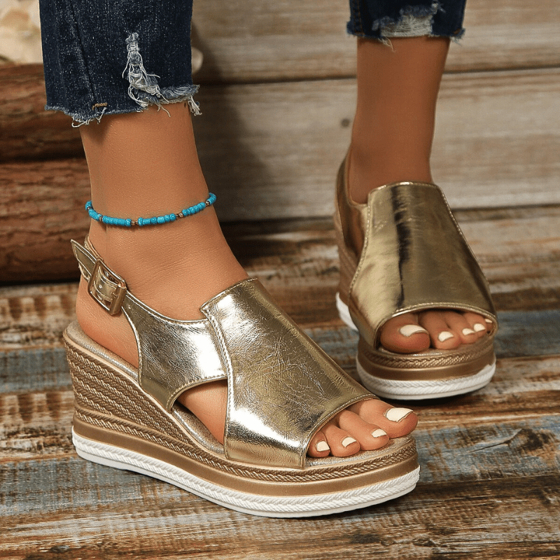 Baylie - Metallic Stylish Sandals