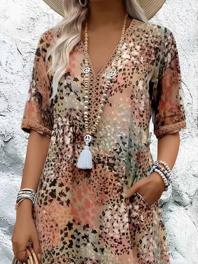 Pauline - Vibrant Midi Dress