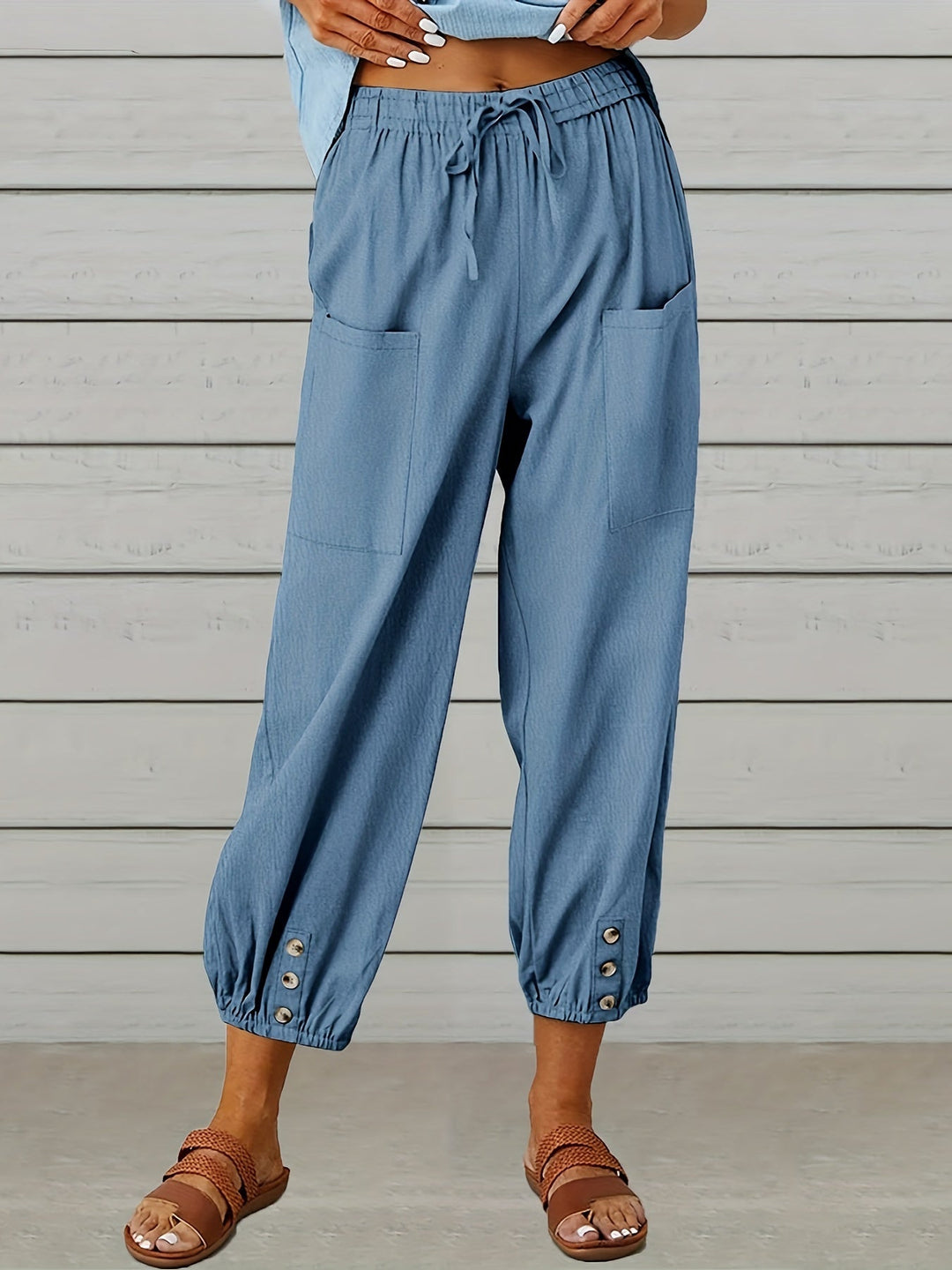 Marilyn - Wide Leg Capri Pants