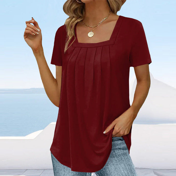 Charlene - Elegant Pleated Blouse