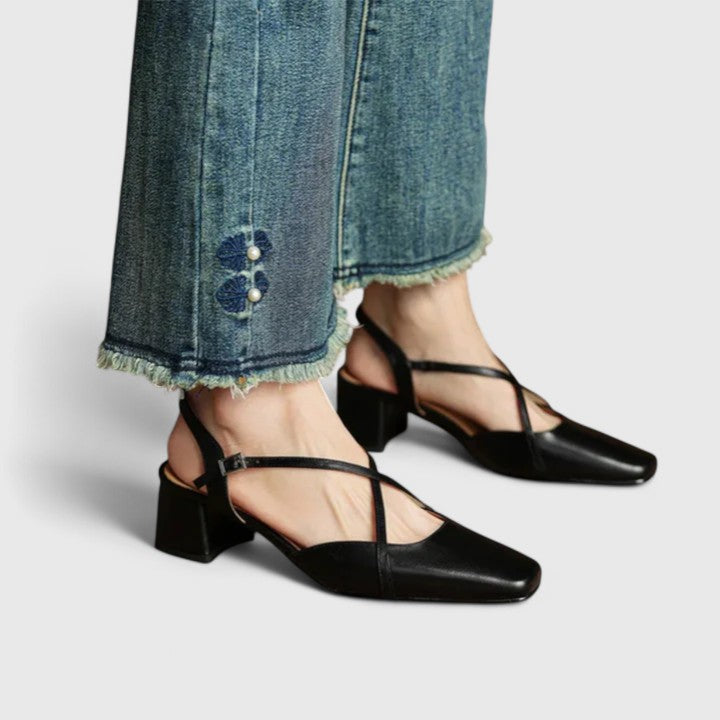 Evana - Chic Block Sandals