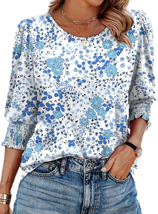 Frances - Printed Charm Top