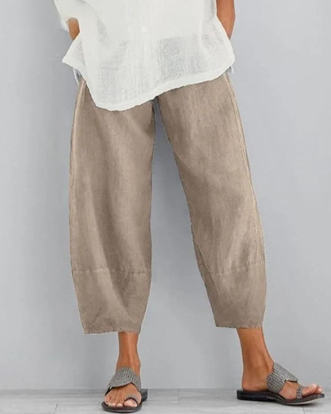 Margaret - Linnen Breeze Cropped Pants