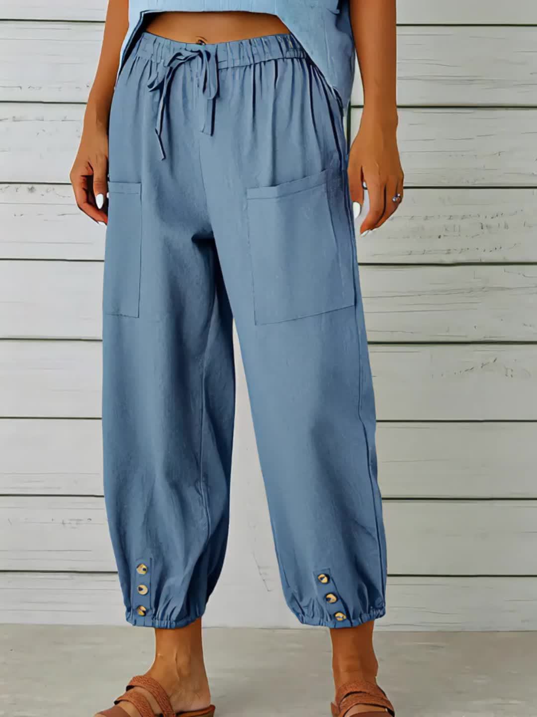 Marilyn - Wide Leg Capri Pants