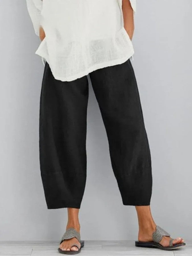 Margaret - Linnen Breeze Cropped Pants