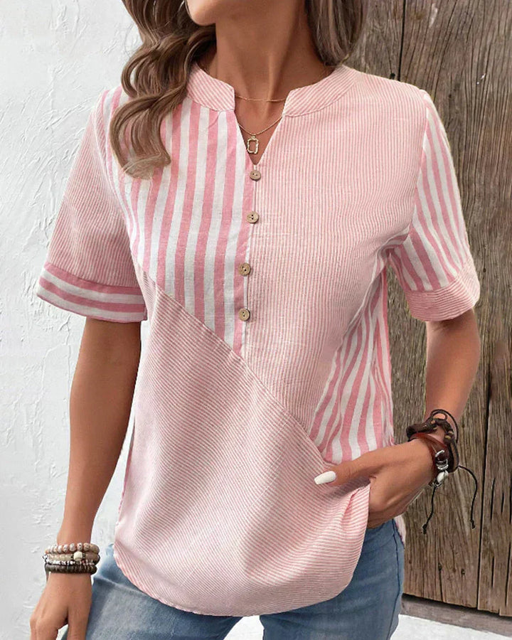 Jacqueline - Elegant Striped Blouse