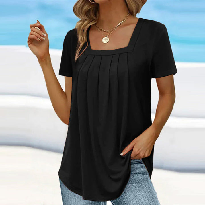 Charlene - Elegant Pleated Blouse