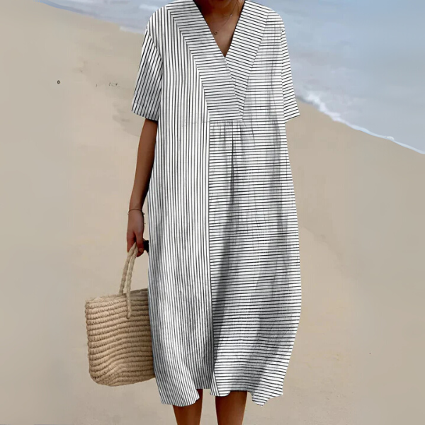 Elena - Elegant Geometric Dress