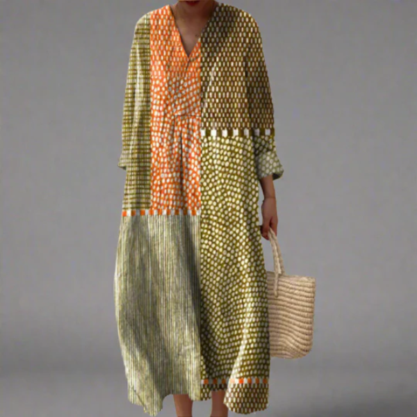 Elena - Elegant Geometric Dress