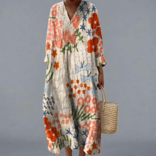 Elena - Elegant Geometric Dress