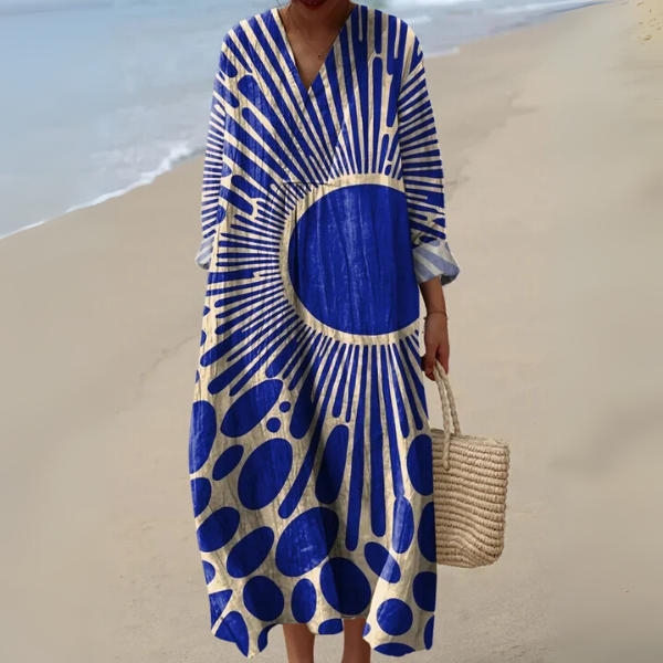 Elena - Elegant Geometric Dress