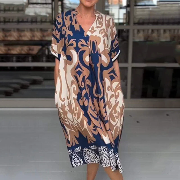 Amanda - Boho Print Dress