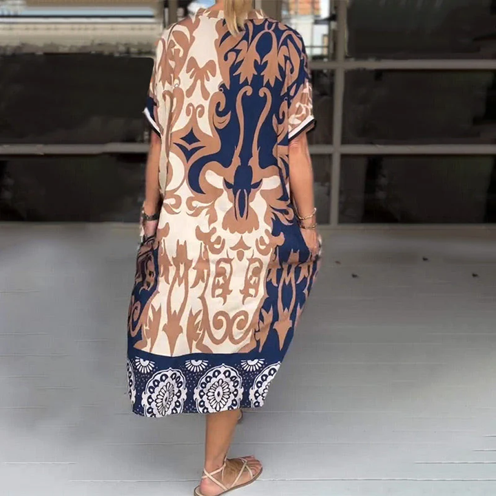 Amanda - Boho Print Dress