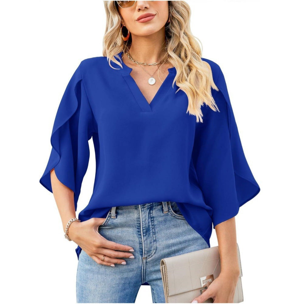 Pamela - Elegant V-Neck Top