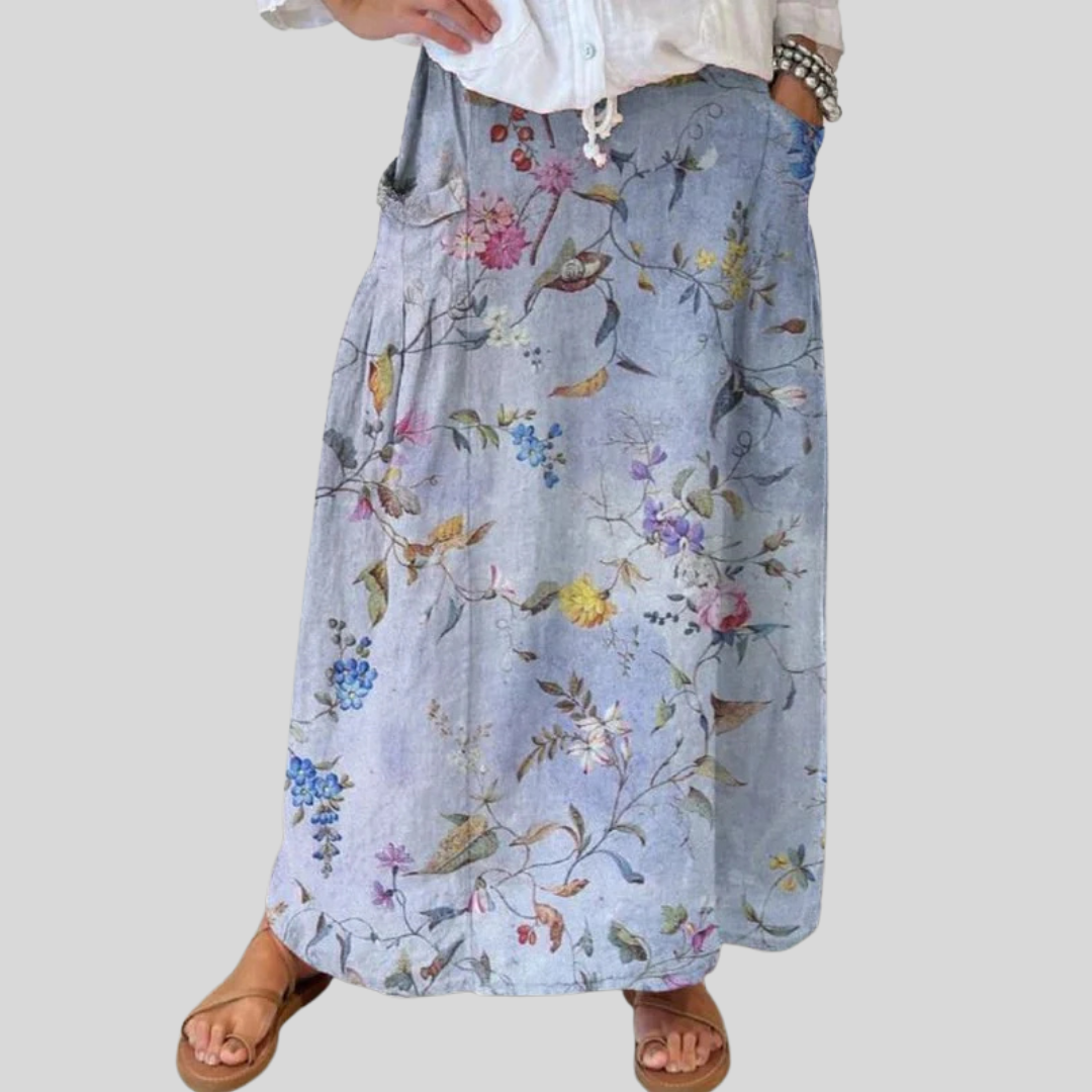 Hallie - Meadow Linen Skirt