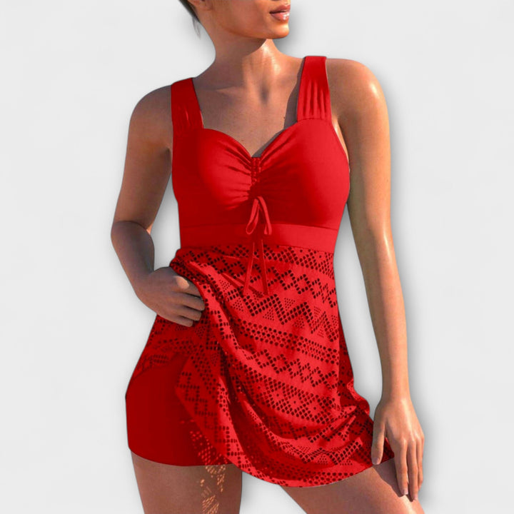 Estelle - Two-Piece Swimsuit Set with Skirt