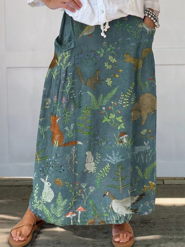 Addison - Friends Linen Skirt