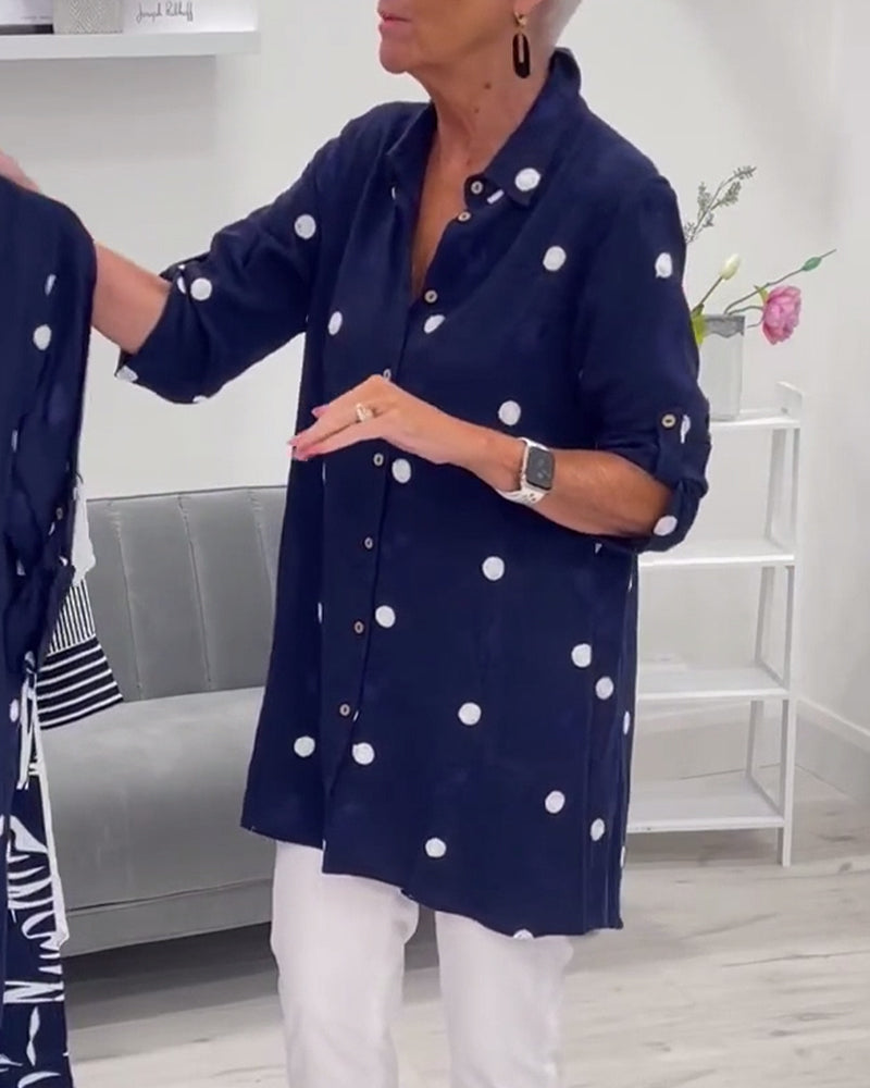 Leanne - Classic Polka Dot Shirt