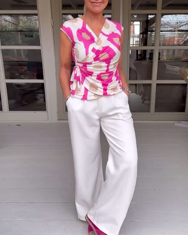 Elizabeth - Bold Wrap Top