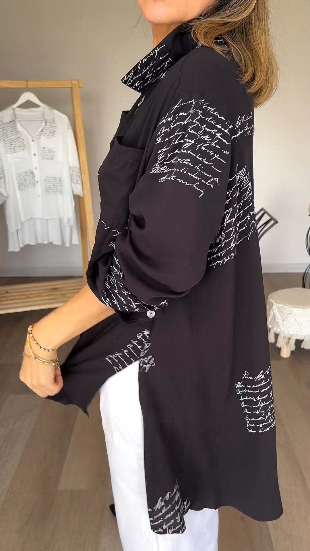 Isobel - Handwritten Button-Up Shirt