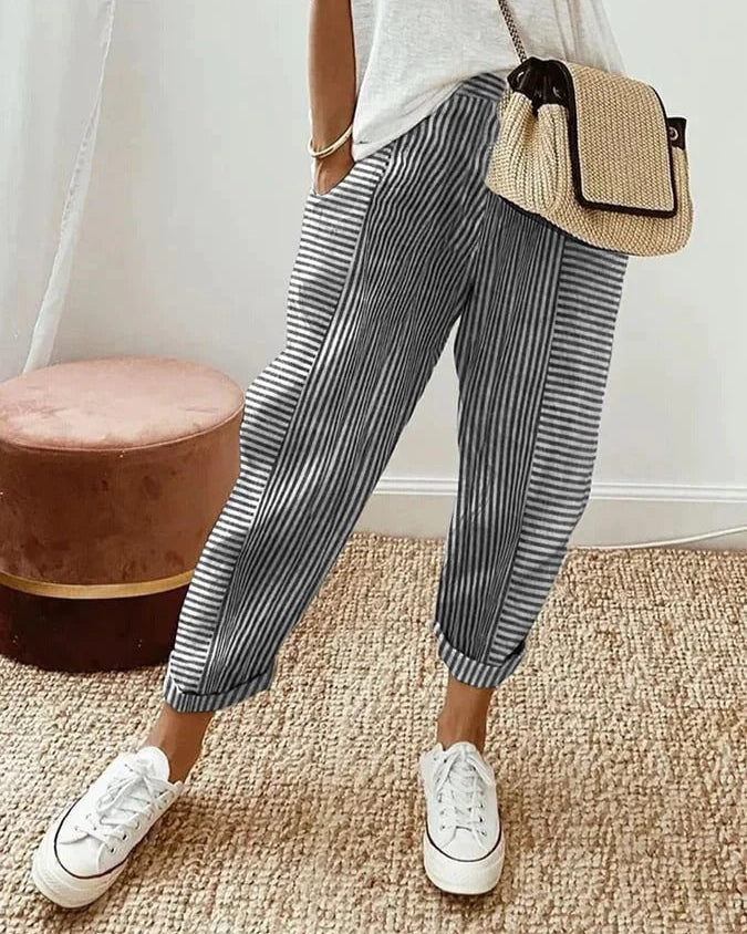 Jennifer – Timeless Stripe Pants