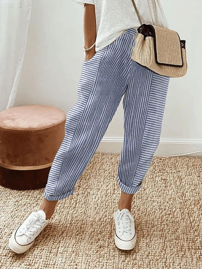 Jennifer – Timeless Stripe Pants