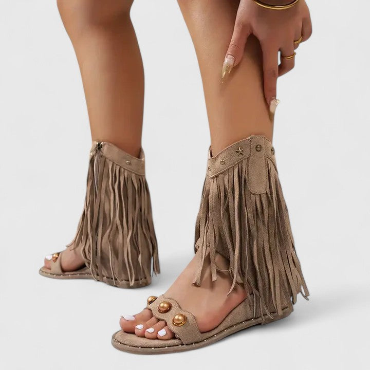 Eira - Chic Fringe Sandals