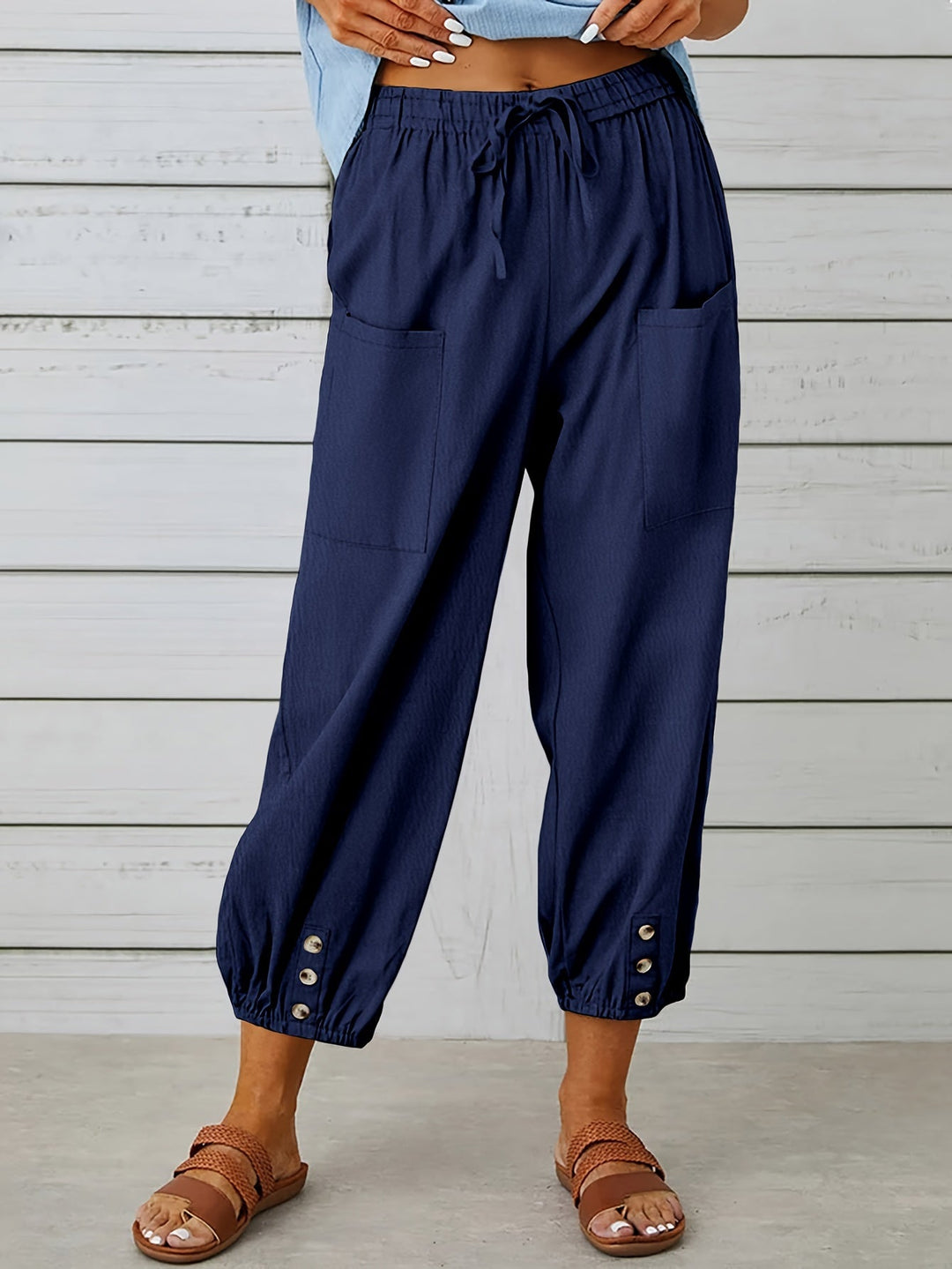 Marilyn - Wide Leg Capri Pants