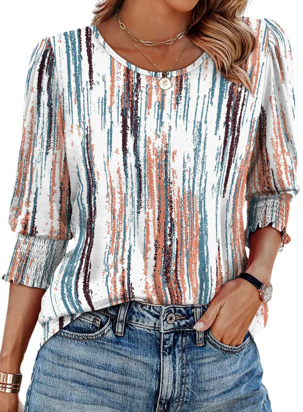 Frances - Printed Charm Top
