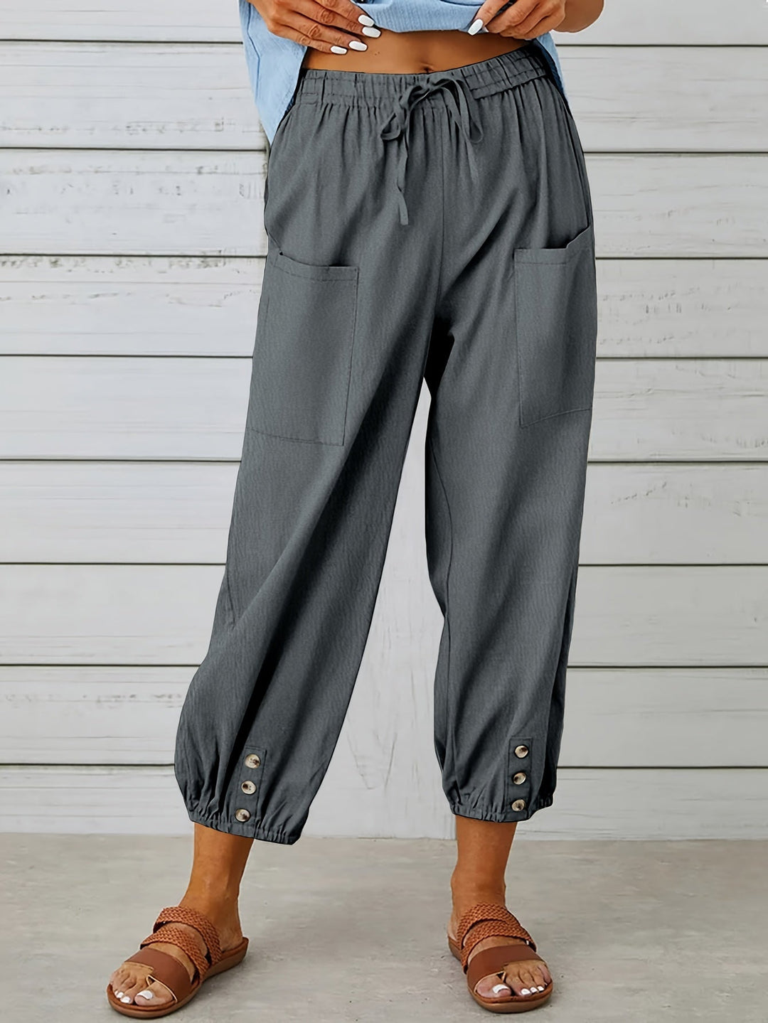 Marilyn - Wide Leg Capri Pants
